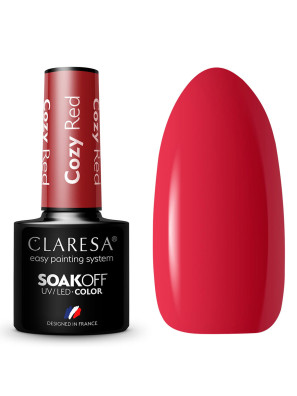 Claresa UV/LED Gellak 5ml Cozy Red Warm Feelings