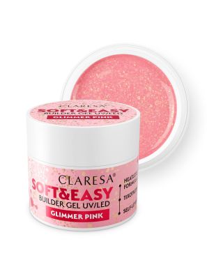 Claresa Keratine Soft & Easy Builder Gel Glimmer Pink 12gr.