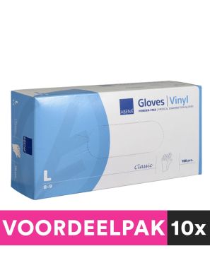 Abena Poedervrije Vinyl Handschoenen Maat Large 100 stuks Voordeelpakket