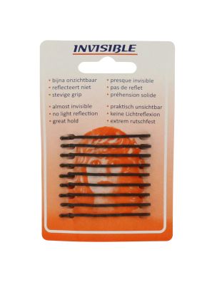 Invisible Schuifjes Newey Kaartje Bruin Kort
