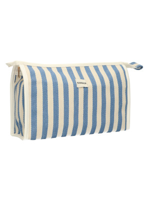 Toilettas Summer Blauw Gestreept 29cm x 19,5cm