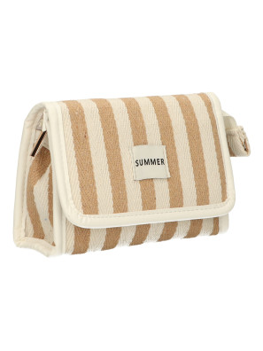 Spiegeltas Summer Khaki Gestreept 17cm x 11cm