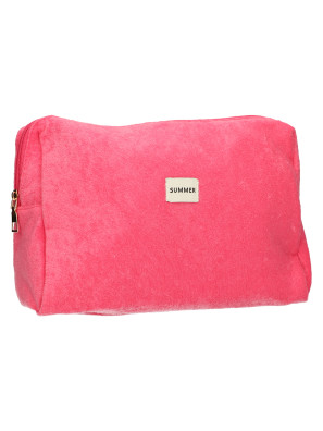 Toilettas Badstof Roze 28cm x 20cm