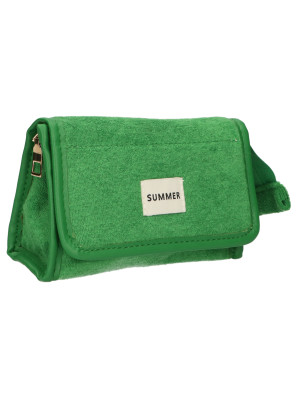 Spiegeltas Badstof Groen 16,5cm x 12cm