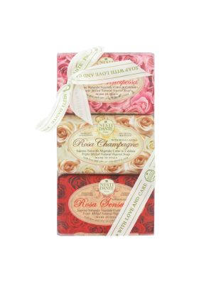 Nesti Dante Geschenkset Zeep Rosa 3x150gr.