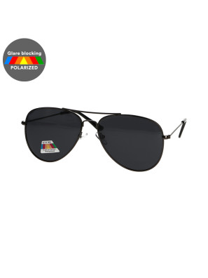 Spectrum Polarized Zonnebril Piloot Zwart Grijs Heren