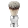 Omega Scheerkwast Hi-Brush Synthetisch Haar Met Dassenhaareffect Zilver Handvat 10,5cm