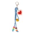 Bag Charm Blauw Met Hart