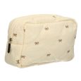 Beautybag Strikjes Beige 22cm x 15cm