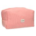 Toilettas Rib Waterdicht Roze 24,5cm x 18,5cm