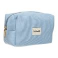 Beautybag Rib Waterdicht Blauw 20cm x 11,5cm