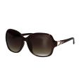 Spectrum Zonnebril Donker Bruin Rond Dames