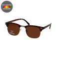 Spectrum Polarized Zonnebril Club Vierkant Havana Goud Bruin Unisex