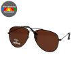Spectrum Polarized Zonnebril Piloot Zwart Bruin Heren