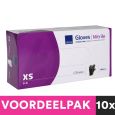 Abena Poedervrije Nitrile Handschoenen Maat Extra Small 100 stuks Zwart Voordeelpakket