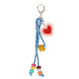Bag Charm Blauw Met Hart