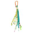 Bag Charm Oranje Met Gekleurde Kralen