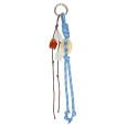 Bag Charm Blauw Touw Met Steentjes
