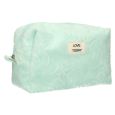 Toilettas Badstof Sunny Turquoise 21,5cm x 19cm