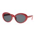 Spectrum Zonnebril Rood Stippen Smoke Glas Kids Meisje