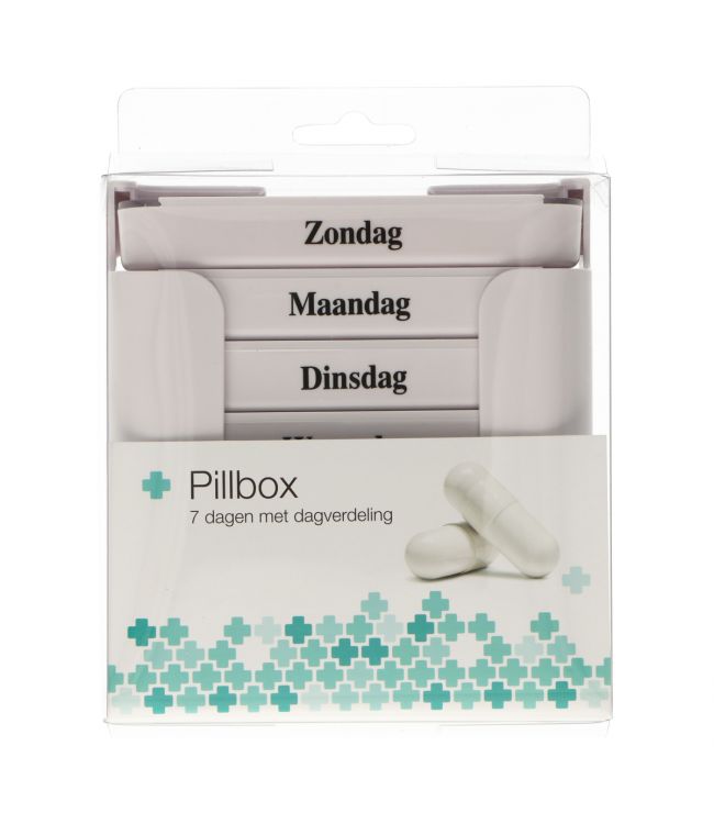JVDL Pillendoos week 4 vakken per dag wit