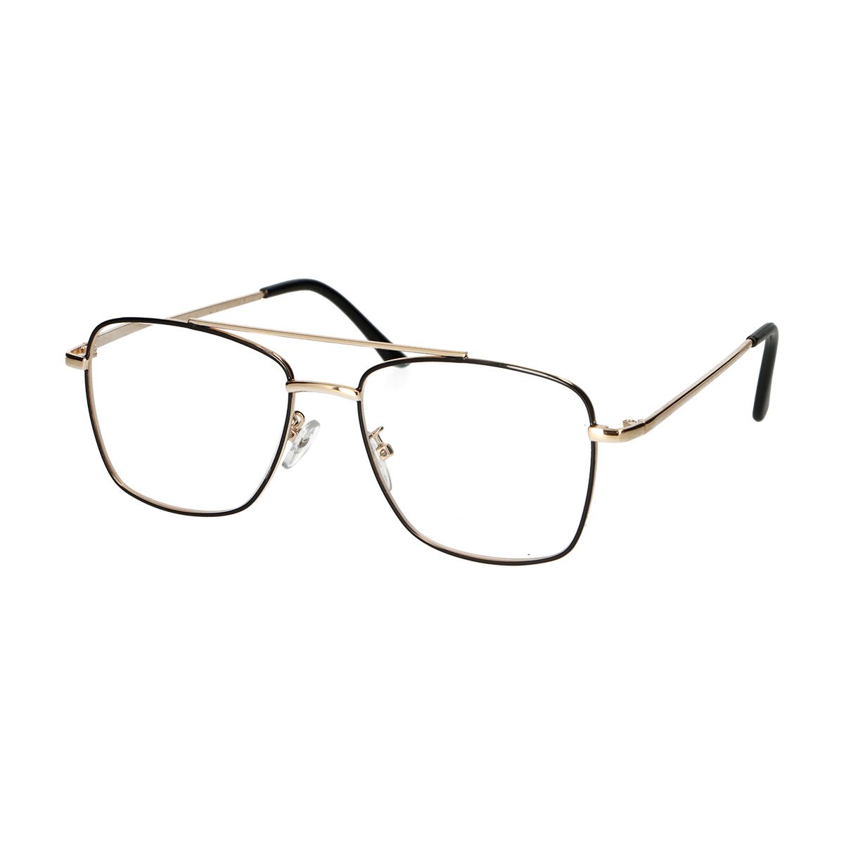Spectrum leesbril vintage piloot metaal goud/zwart 2.00 afbeelding
