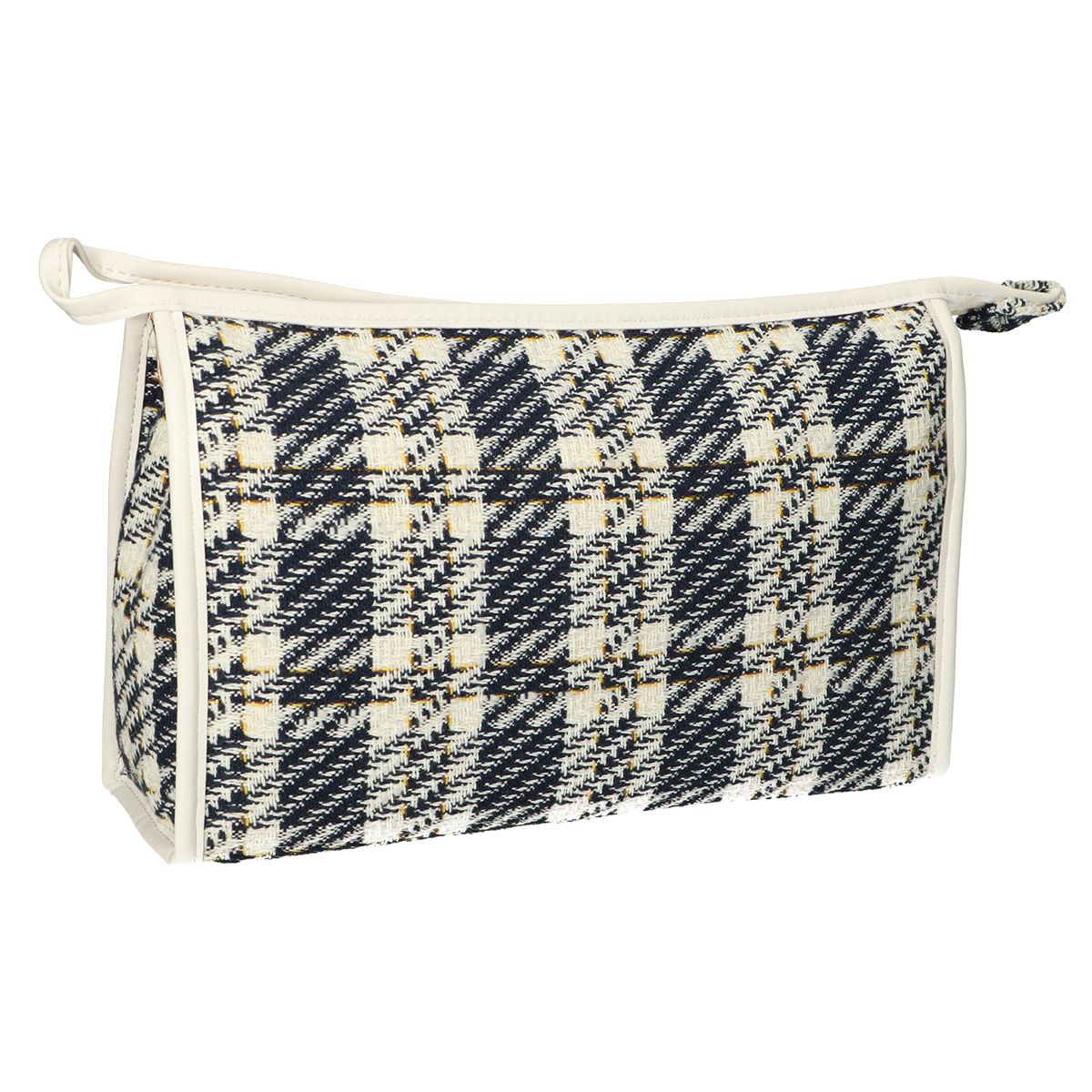 Traveller Toilettas tweed ruit 26x16cm afbeelding 1