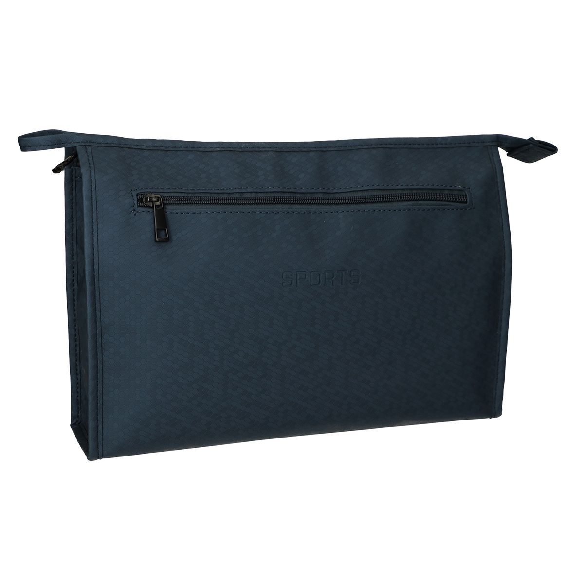 Traveller Toilettas rits horizontaal blauw 35x24 cm