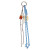 Bag Charm Blauw Touw Met Steentjes