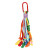 Bag Charm Rood Met Regenboog Kleuren