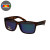 Spectrum Polarized Zonnebril Vierkant Tortoise Blauw Unisex
