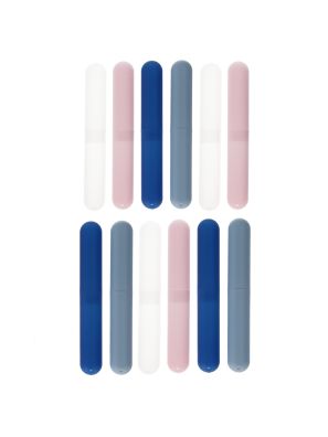 12 Stuks Bath &amp; Fun Tandenborstelhouder Frosted XL Assorti