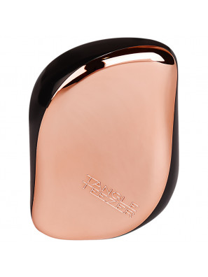 Tangle Teezer Compact Hairbrush Rose Gold Black