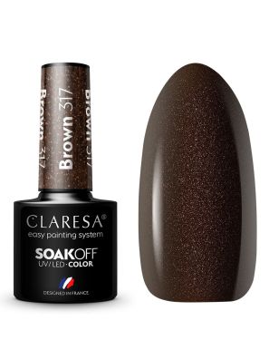 Claresa UV/LED Gellak 5ml Brown 317 Warm Feelings