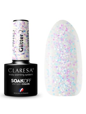 Claresa UV/LED Gellak 5ml Glitter 2