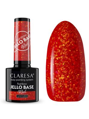 Claresa Rainbow Jello Base Coat Red 5ml