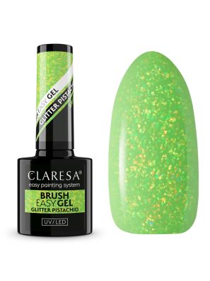 Claresa Brush Easy Gel Glitter Pistachio 5ml