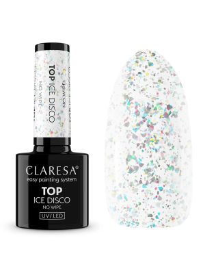 Claresa Top Coat No Wipe Ice Disco 5ml