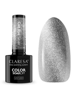Claresa UV/LED Gellak 5ml Cat Eye Silver