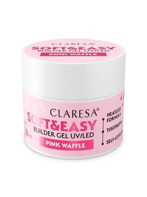 Claresa Keratine Soft &amp; Easy Builder Gel Pink Waffle 45gr.