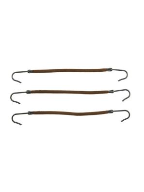 Elastiek met Haakjes Bruin 10st.