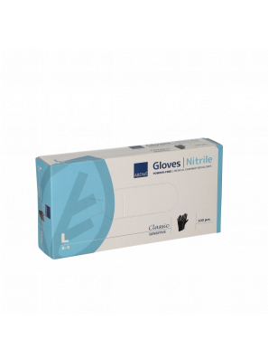 Abena Poedervrije Nitrile Handschoenen Maat Large 100 stuks Zwart