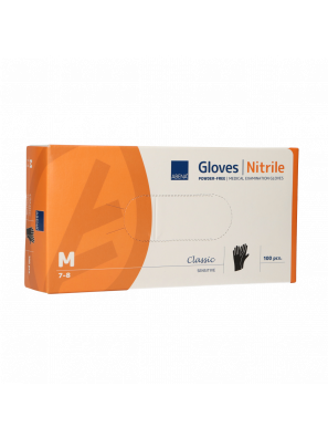 Abena Poedervrije Nitrile Handschoenen Maat Medium 100 stuks Zwart