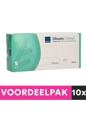 Abena Poedervrije Vinyl Handschoenen Maat Small 100 stuks Voordeelpakket