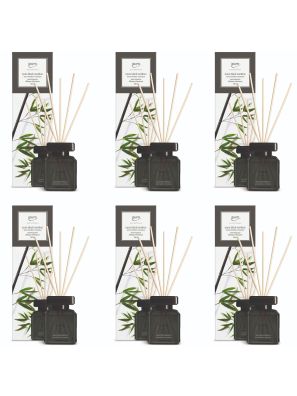 6 Stuks Ipuro Geurdiffuser Black Bamboo 100 ml