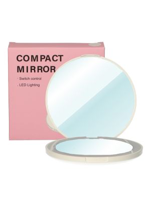 Compacte Tasspiegel Rond 5x vergrotend Met Led