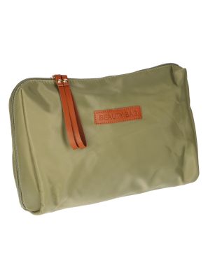 Toilettas Beauty Bag Groen/ Bruin 30cm x 20cm