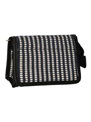 Spiegeltas Stripe Blauw Creme 16.5x11cm