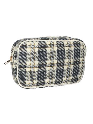 Toilettas Box Tweed Ruit 26x16cm