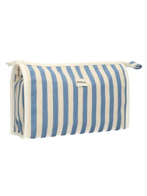 Toilettas Summer Blauw Gestreept 29cm x 19,5cm
